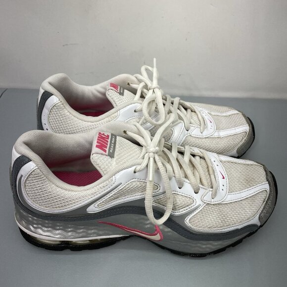 Nike Reax Run 5 Sneakers Shoes Running Training Athletic Silver White Womens 8 - Picture 3 of 14